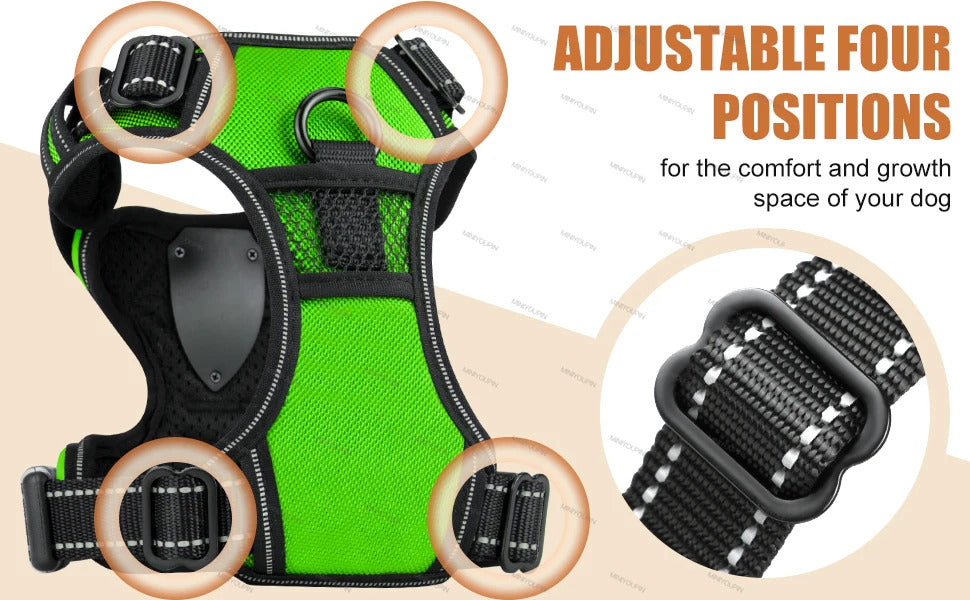 Rechargeable LED Glowing Luminous Dog Harnesses