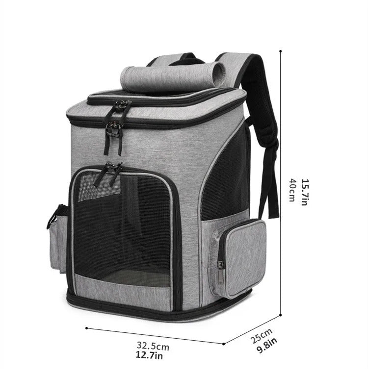 CozyPaws Expandable Pet Backpack