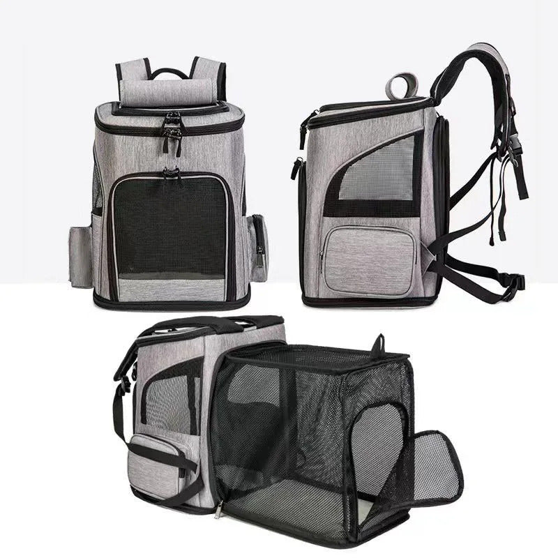 CozyPaws Expandable Pet Backpack
