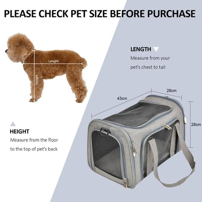 Small Dog/Cat Soft Backpack Carrier - Airline Approved