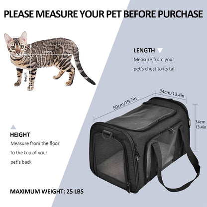 Small Dog/Cat Soft Backpack Carrier - Airline Approved