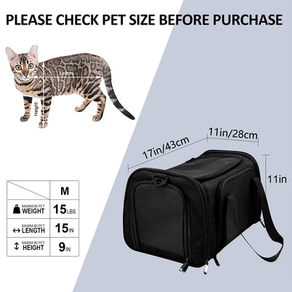 Small Dog/Cat Soft Backpack Carrier - Airline Approved