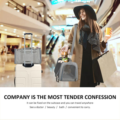 Small Dog/Cat Soft Backpack Carrier - Airline Approved