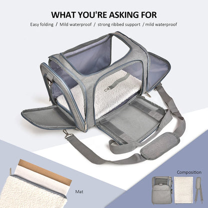Small Dog/Cat Soft Backpack Carrier - Airline Approved