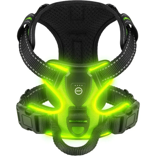 Rechargeable LED Glowing Luminous Dog Harnesses