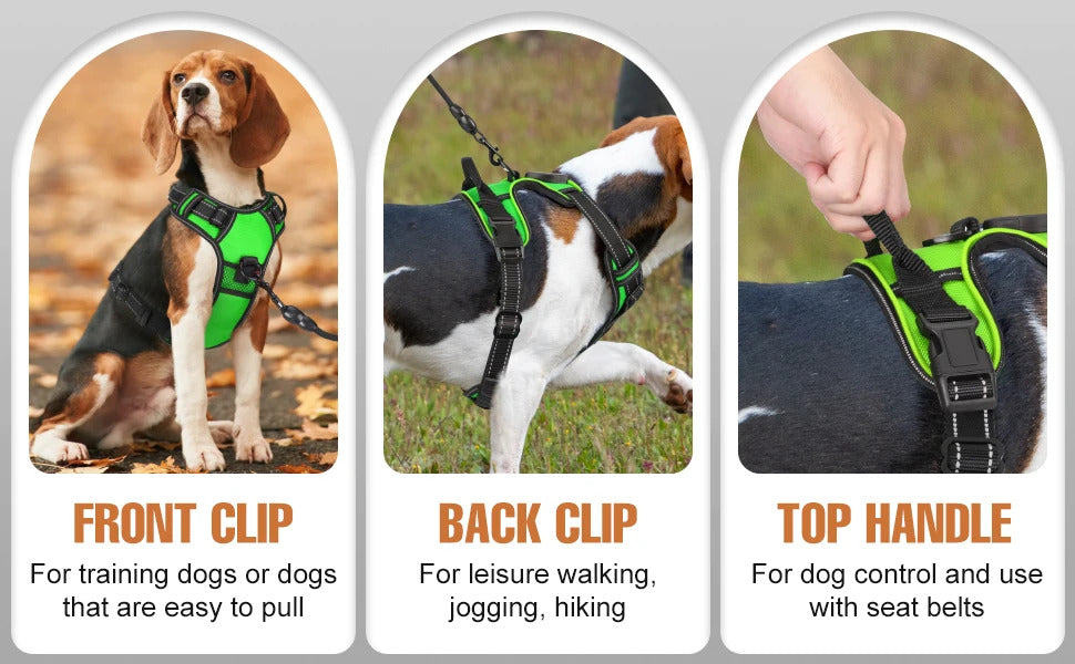 Rechargeable LED Glowing Luminous Dog Harnesses