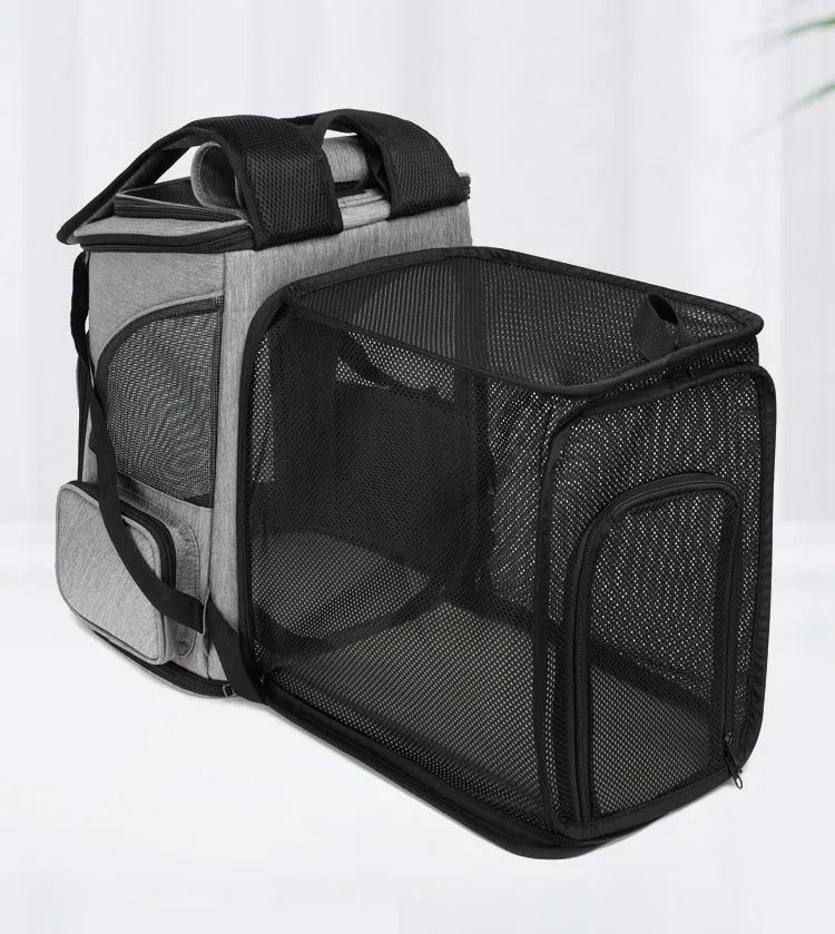 CozyPaws Expandable Pet Backpack