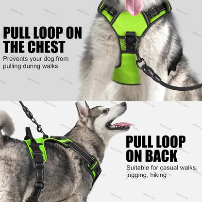 Rechargeable LED Glowing Luminous Dog Harnesses